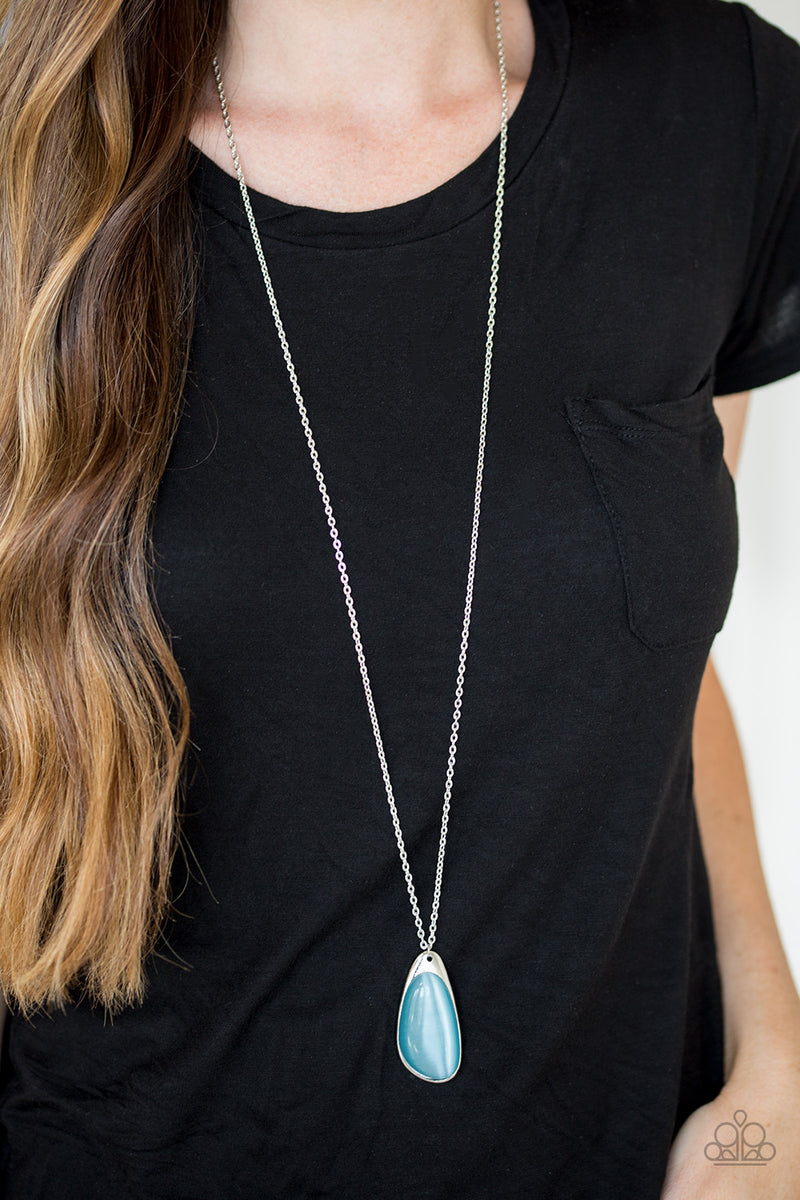 Blue moonstone hot sale necklace paparazzi