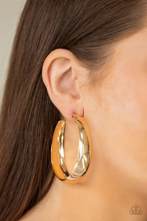 Gold hoop earrings - Pure Greek Shop