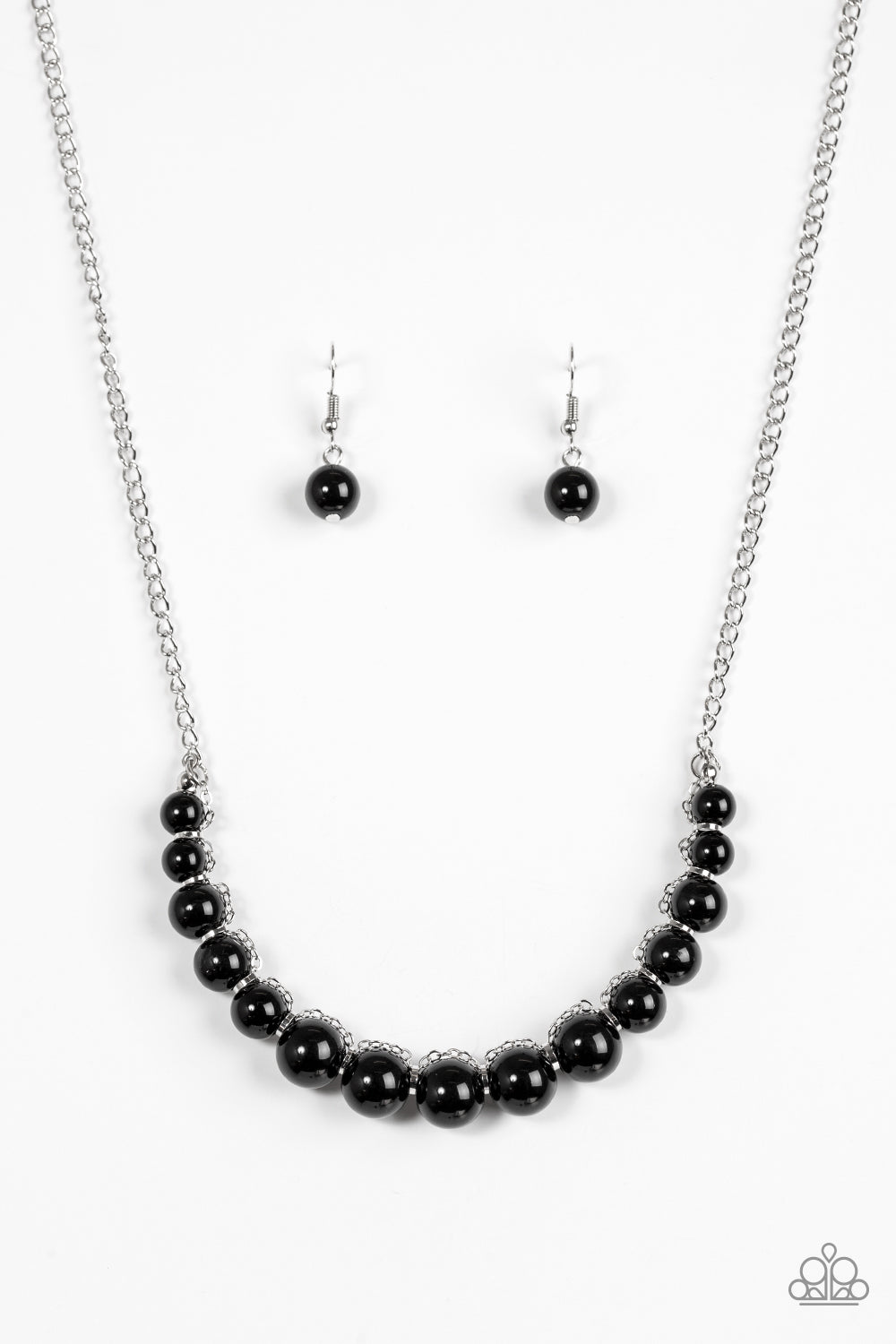 Paparazzi black clearance bead necklace