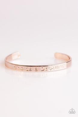 She Is A Dreamer - Rose Gold Paparazzi