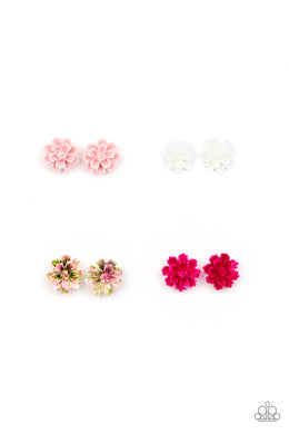 Starlet Shimmer Earrings - Paparazzi Flower Post