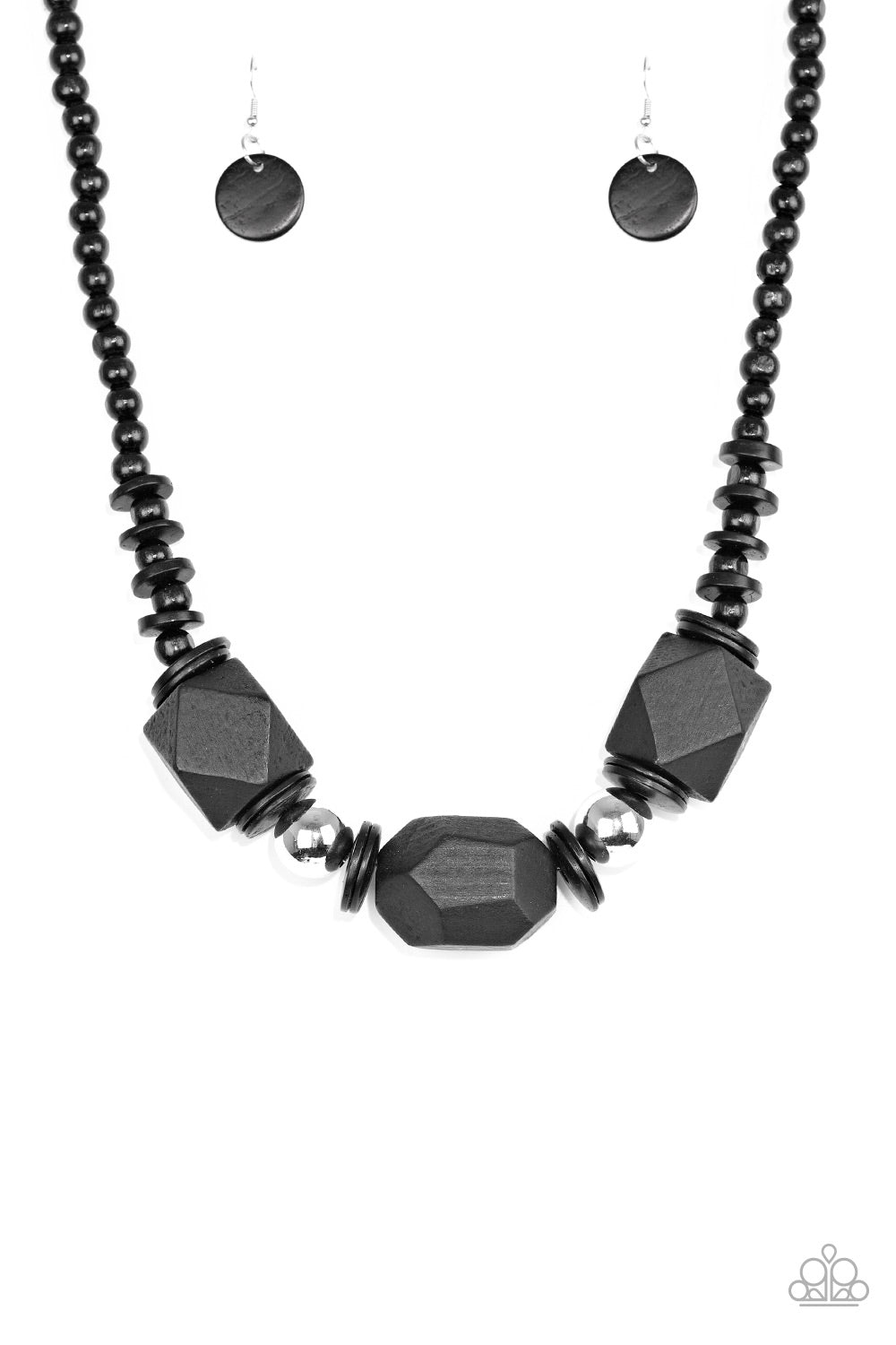 Paparazzi black 2025 bead necklace