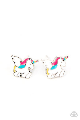 Starlet Shimmer Earrings - Unicorn Post Paparazzi