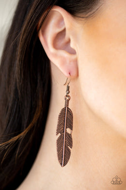 Feathers Quill Fly Copper Paparazzi