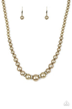 Load image into Gallery viewer, Party Pearls - Brass Paparazzi