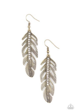 Feather On Fleek - Brass Paparazzi