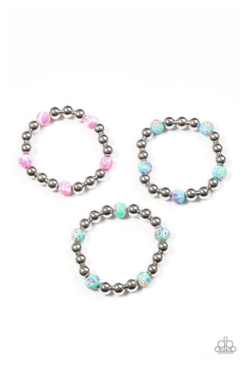 Starlet Shimmer Bracelets - Painted Beads