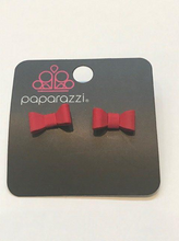 Load image into Gallery viewer, Starlet Shimmer Earrings - Bow-Tie Post Paparazzi